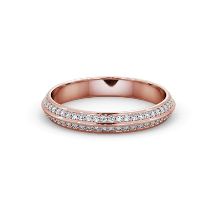 The Isla Band — Round Lab Diamond Double-Edge Eternity Band
