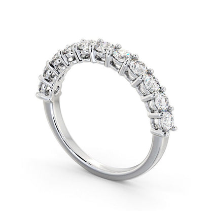 The Clara Band — Round Lab Diamond Classic Half Eternity Band IV
