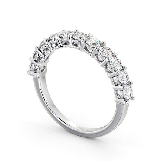 The Clara Band — Round Lab Diamond Classic Half Eternity Band IV