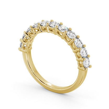 The Clara Band — Round Lab Diamond Classic Half Eternity Band IV