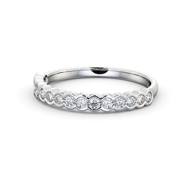 The Eva Band — Round Lab Diamond Bezel-Set Half Eternity Band II