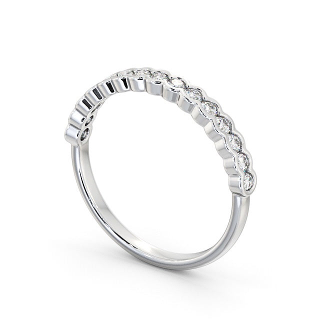 The Eva Band — Round Lab Diamond Bezel-Set Half Eternity Band II