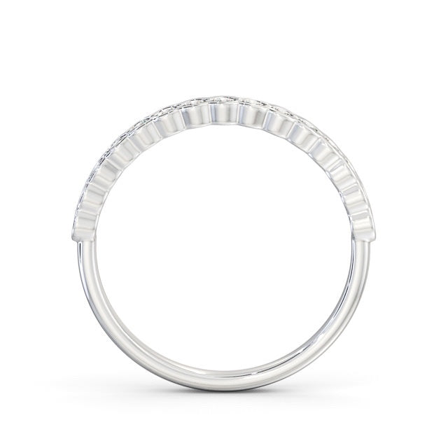 The Eva Band — Round Lab Diamond Bezel-Set Half Eternity Band II