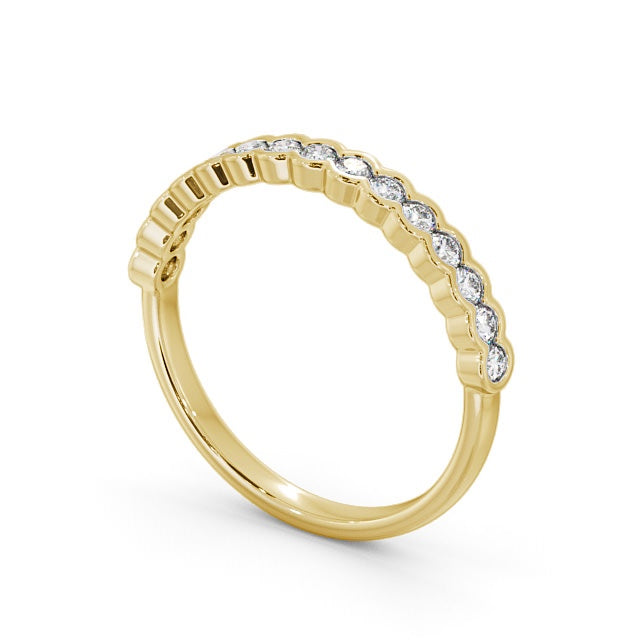 The Eva Band — Round Lab Diamond Bezel-Set Half Eternity Band II