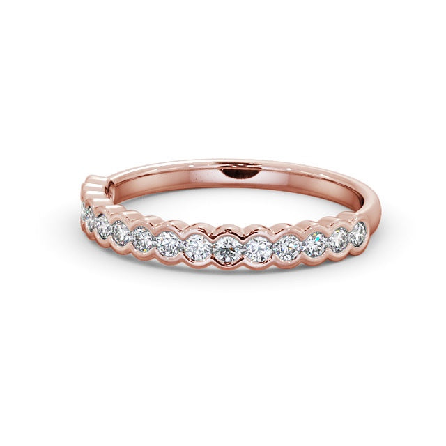 The Eva Band — Round Lab Diamond Bezel-Set Half Eternity Band II