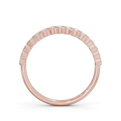 The Eva Band — Round Lab Diamond Bezel-Set Half Eternity Band II