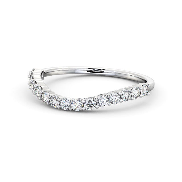 The Nora Band — Round Lab Diamond Contoured Half Eternity Band