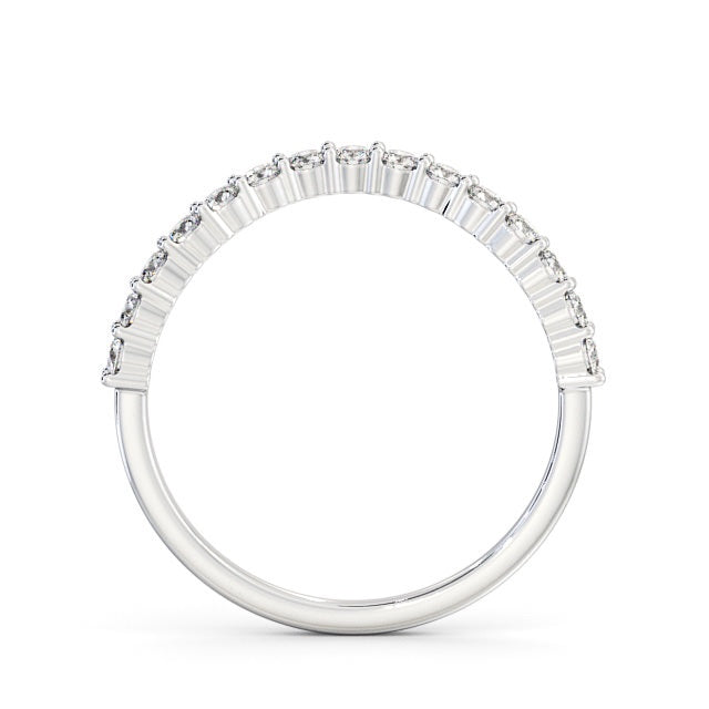 The Nora Band — Round Lab Diamond Contoured Half Eternity Band