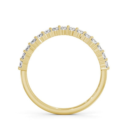 The Nora Band — Round Lab Diamond Contoured Half Eternity Band