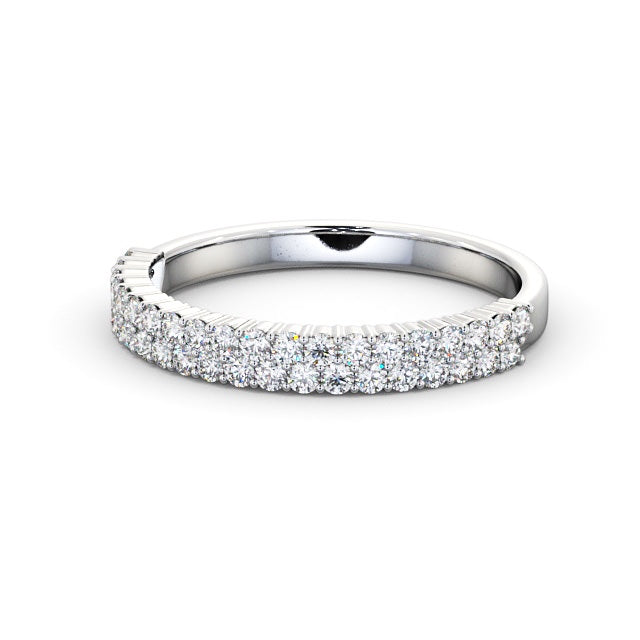 The Aurora Band — Round Lab Diamond Double Row Half Eternity Band II