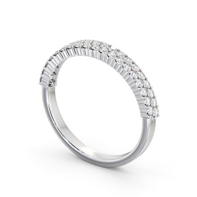 The Aurora Band — Round Lab Diamond Double Row Half Eternity Band II