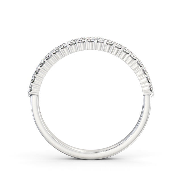The Aurora Band — Round Lab Diamond Double Row Half Eternity Band II