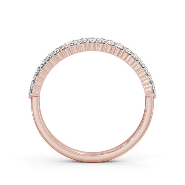 The Aurora Band — Round Lab Diamond Double Row Half Eternity Band II