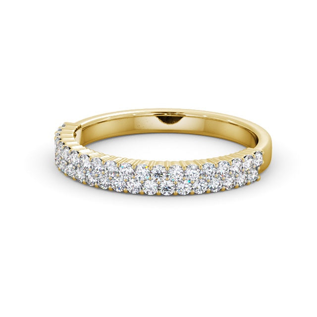 The Aurora Band — Round Lab Diamond Double Row Half Eternity Band II
