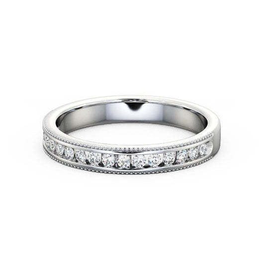The Clara Band — Round Lab Diamond Classic Half Eternity Band III