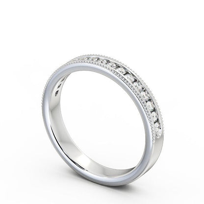 The Clara Band — Round Lab Diamond Classic Half Eternity Band III