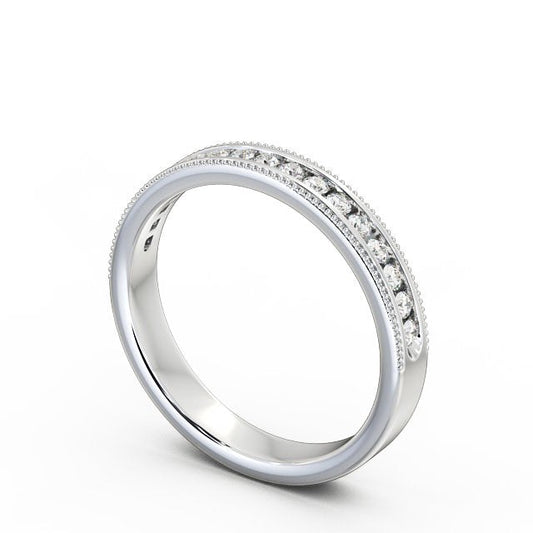 The Clara Band — Round Lab Diamond Classic Half Eternity Band III