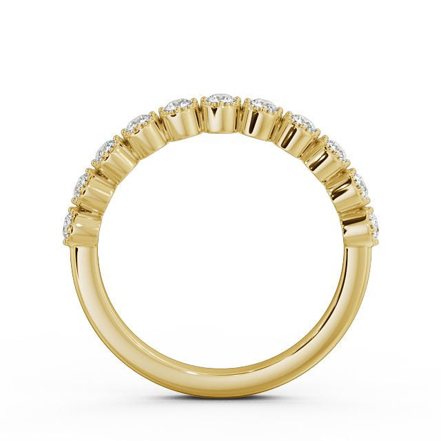 The Grace Band — Round Lab Diamond Milgrain Half Eternity Band II