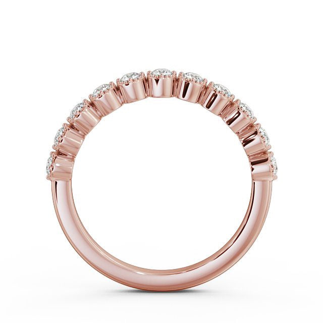The Grace Band — Round Lab Diamond Milgrain Half Eternity Band II