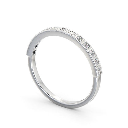 The Grace Band — Princess Lab Diamond Vintage Half Eternity Band