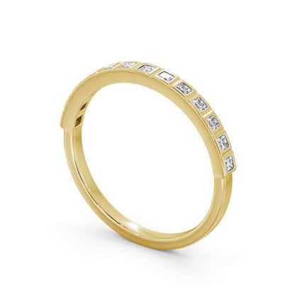 The Grace Band — Princess Lab Diamond Vintage Half Eternity Band