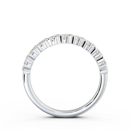 The Grace Band — Lab Diamond Vintage Half Eternity Band
