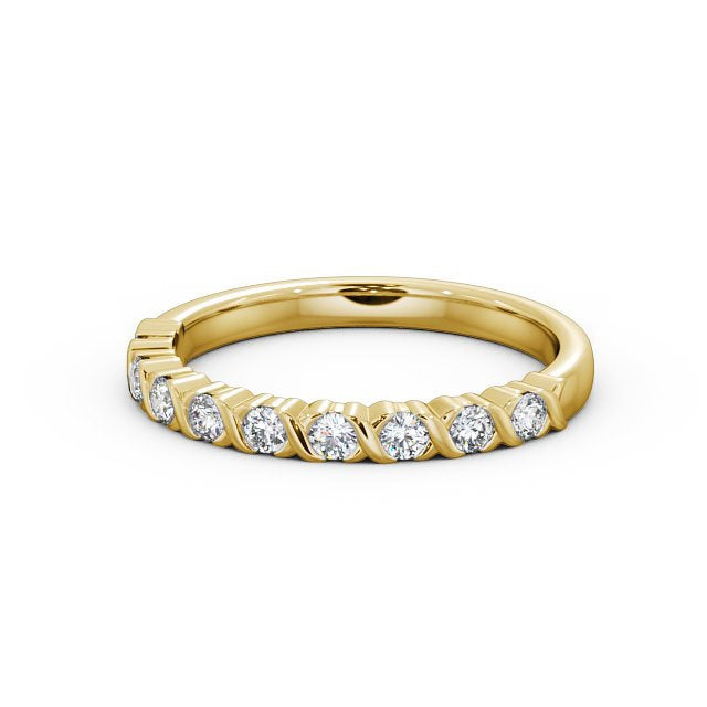 The Grace Band — Lab Diamond Vintage Half Eternity Band