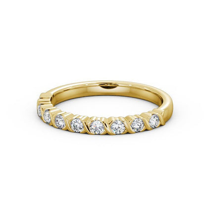 The Grace Band — Lab Diamond Vintage Half Eternity Band