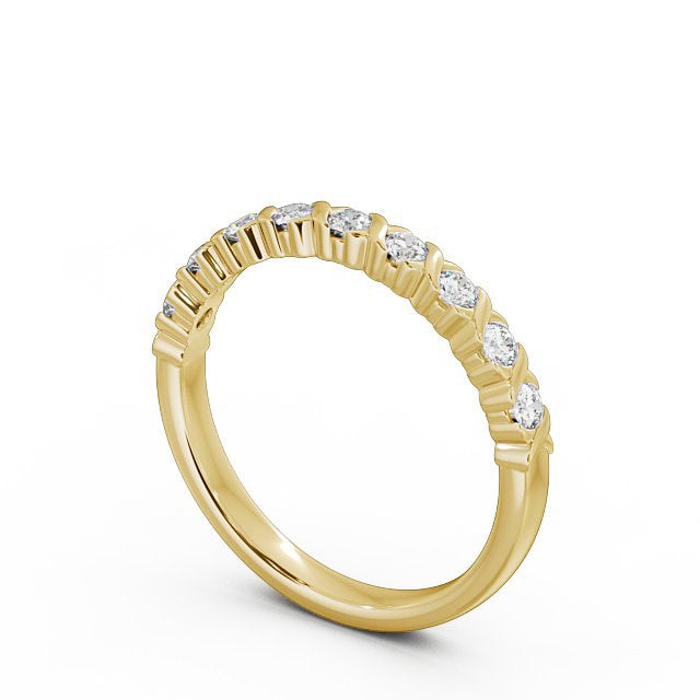 The Grace Band — Lab Diamond Vintage Half Eternity Band