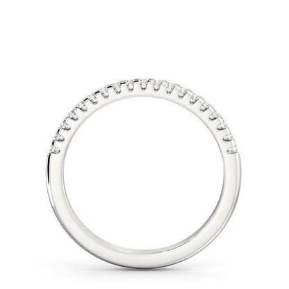 The Clara Band — Round Lab Diamond Petite Half Eternity Band
