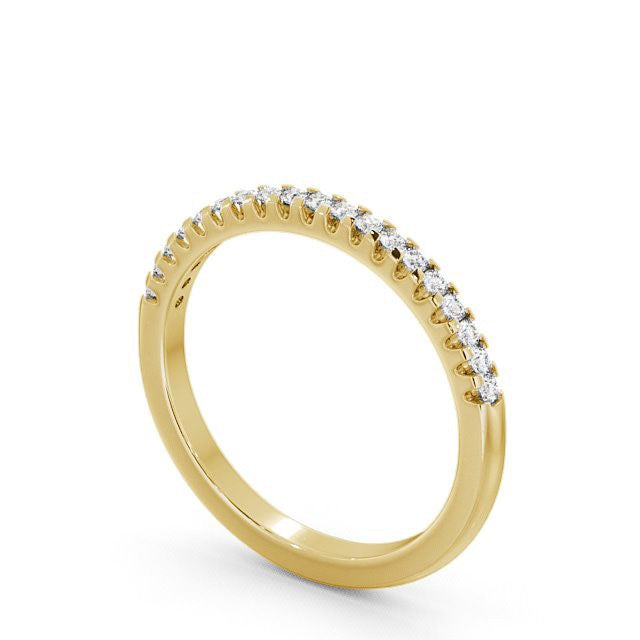 The Clara Band — Round Lab Diamond Petite Half Eternity Band