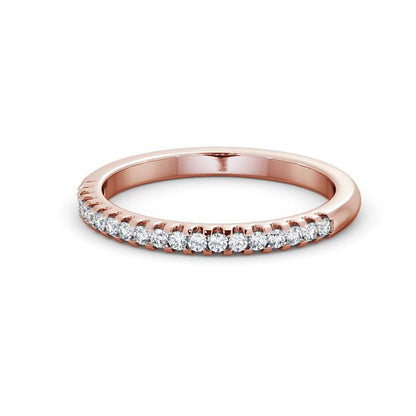 The Clara Band — Round Lab Diamond Petite Half Eternity Band