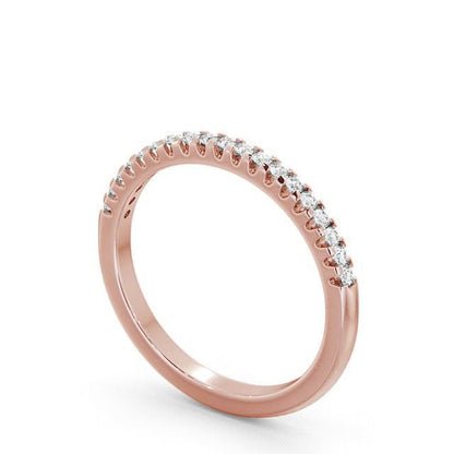 The Clara Band — Round Lab Diamond Petite Half Eternity Band
