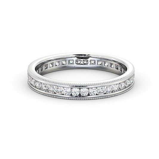 The Grace Band — Round Lab Diamond Milgrain Eternity Band