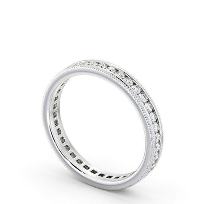 The Grace Band — Round Lab Diamond Milgrain Eternity Band