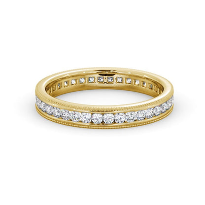 The Grace Band — Round Lab Diamond Milgrain Eternity Band