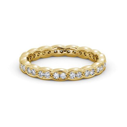 The Grace Band — Lab Diamond Vintage Eternity Band