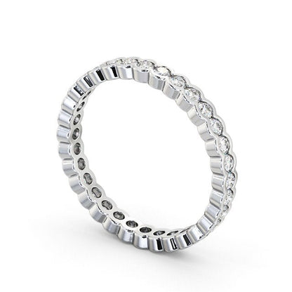 The Eva Band — Round Lab Diamond Bezel-Set Eternity Band III