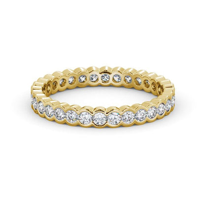 The Eva Band — Round Lab Diamond Bezel-Set Eternity Band III
