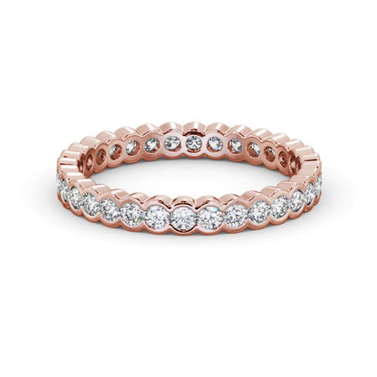 The Eva Band — Round Lab Diamond Bezel-Set Eternity Band III
