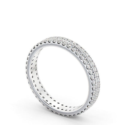 The Aurora Band — Round Lab Diamond Double Row Eternity Band III