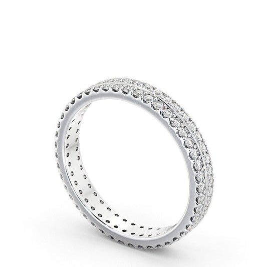 The Aurora Band — Round Lab Diamond Double Row Eternity Band III