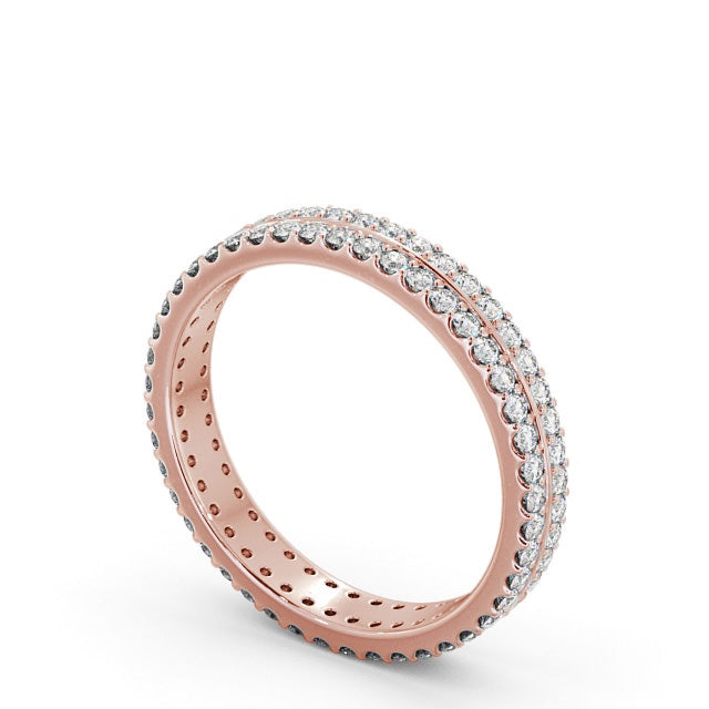 The Aurora Band — Round Lab Diamond Double Row Eternity Band III