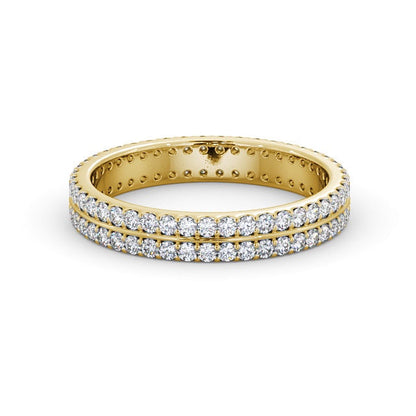 The Aurora Band — Round Lab Diamond Double Row Eternity Band III