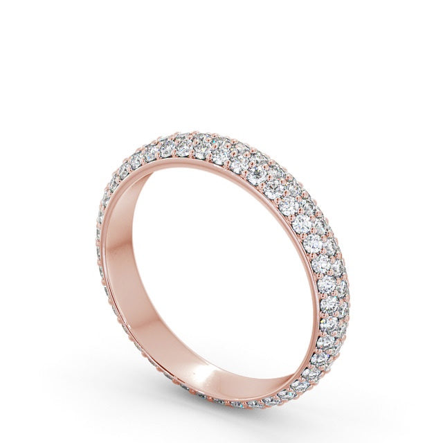 The Celeste Band — Round Lab Diamond Pavé Eternity Band
