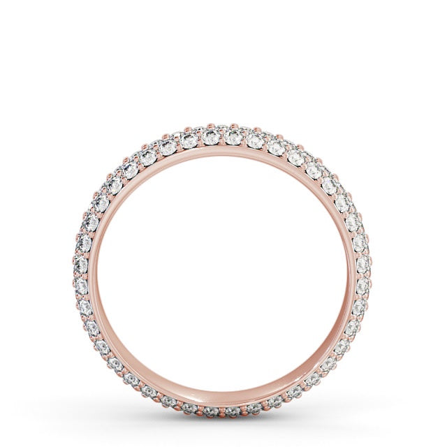 The Celeste Band — Round Lab Diamond Pavé Eternity Band