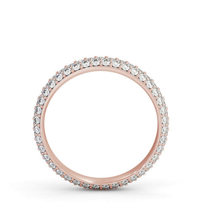 The Celeste Band — Round Lab Diamond Pavé Eternity Band