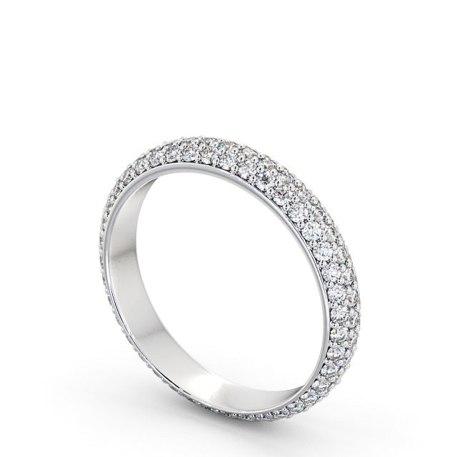 The Celeste Band — Round Lab Diamond Pavé Eternity Band