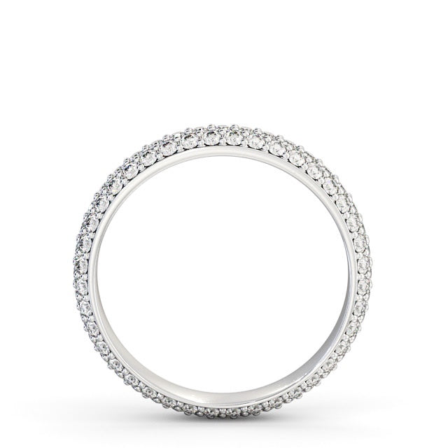 The Celeste Band — Round Lab Diamond Pavé Eternity Band