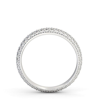 The Celeste Band — Round Lab Diamond Pavé Eternity Band